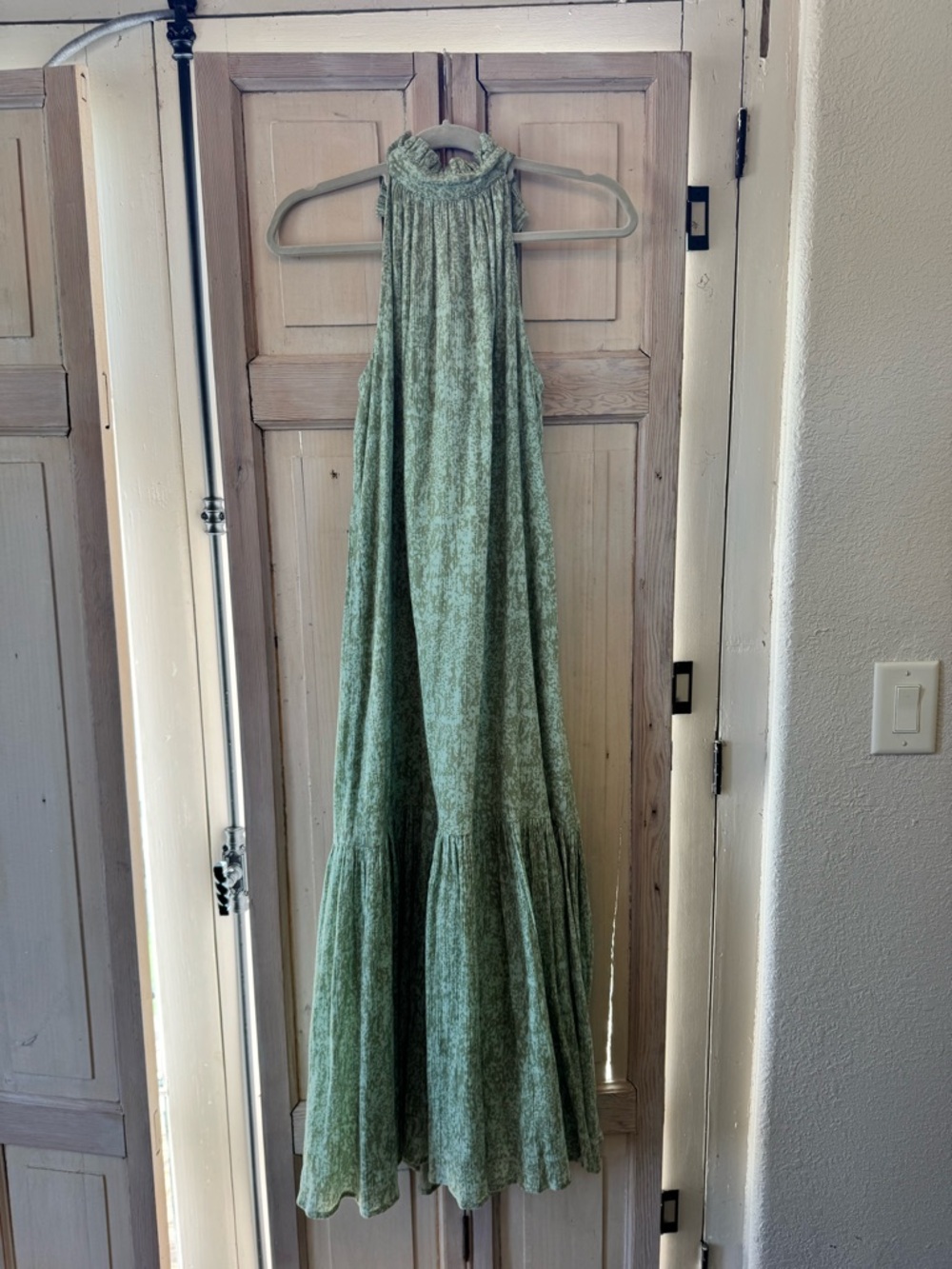 Cleobella Green Floral Maxi Dress